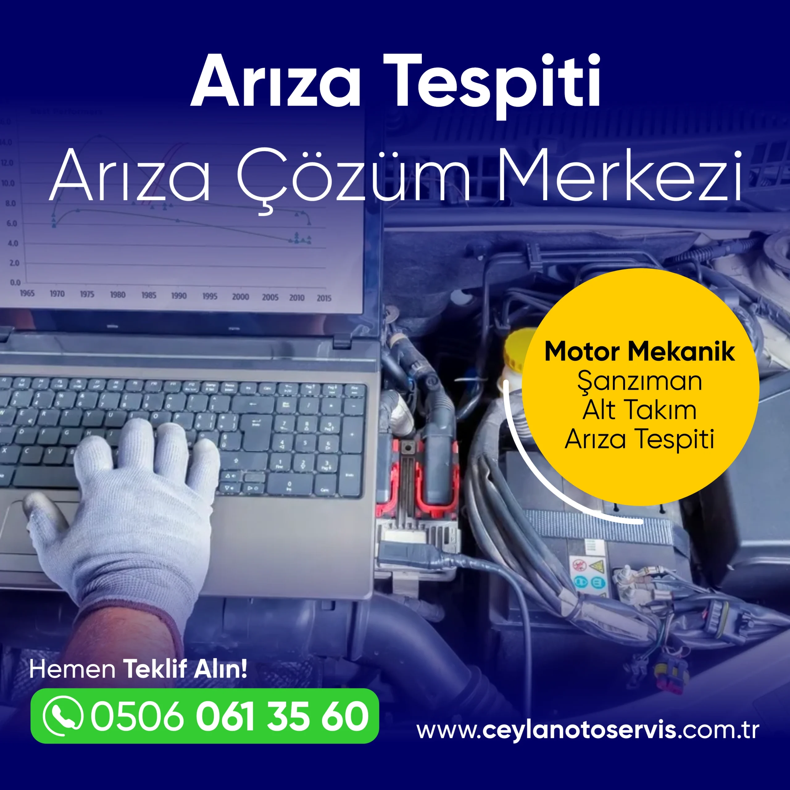 Arıza tespit, motor arıza ışığı, bilgisayarlı arıza kontrol, oto tamir,